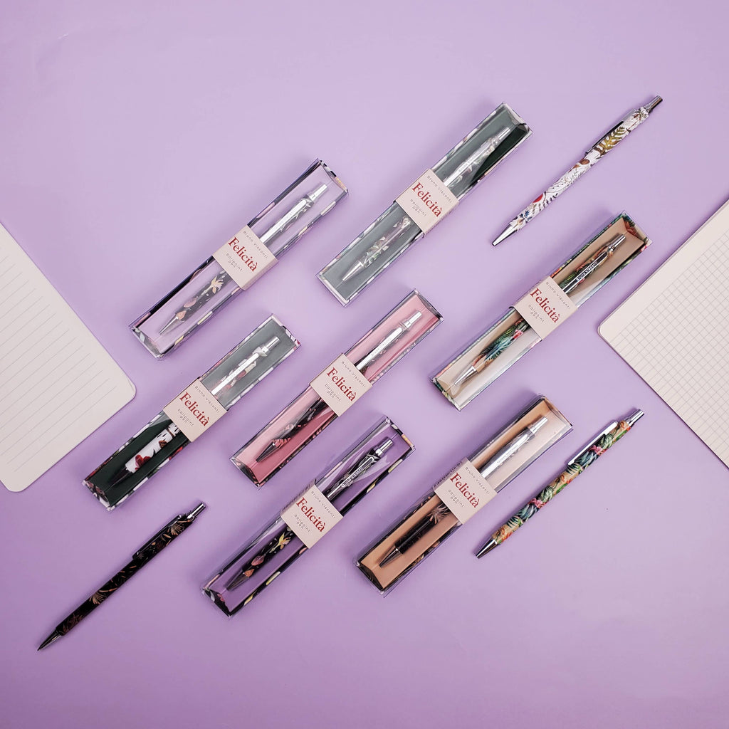 Felicita Night Flowers Ballpoint Pen