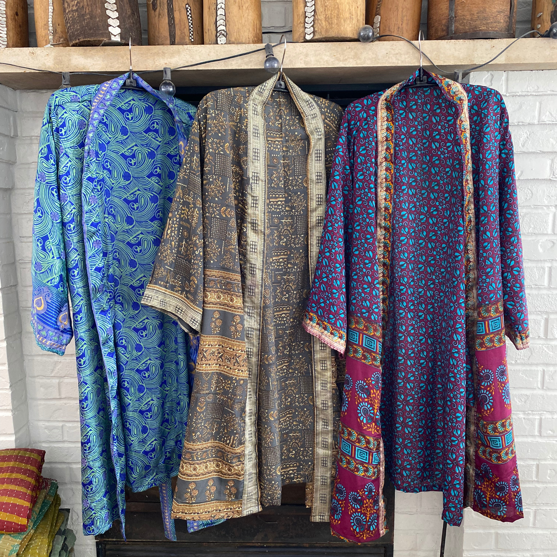 Silk Robe | Upcycled 100% Silk One Size Luxury