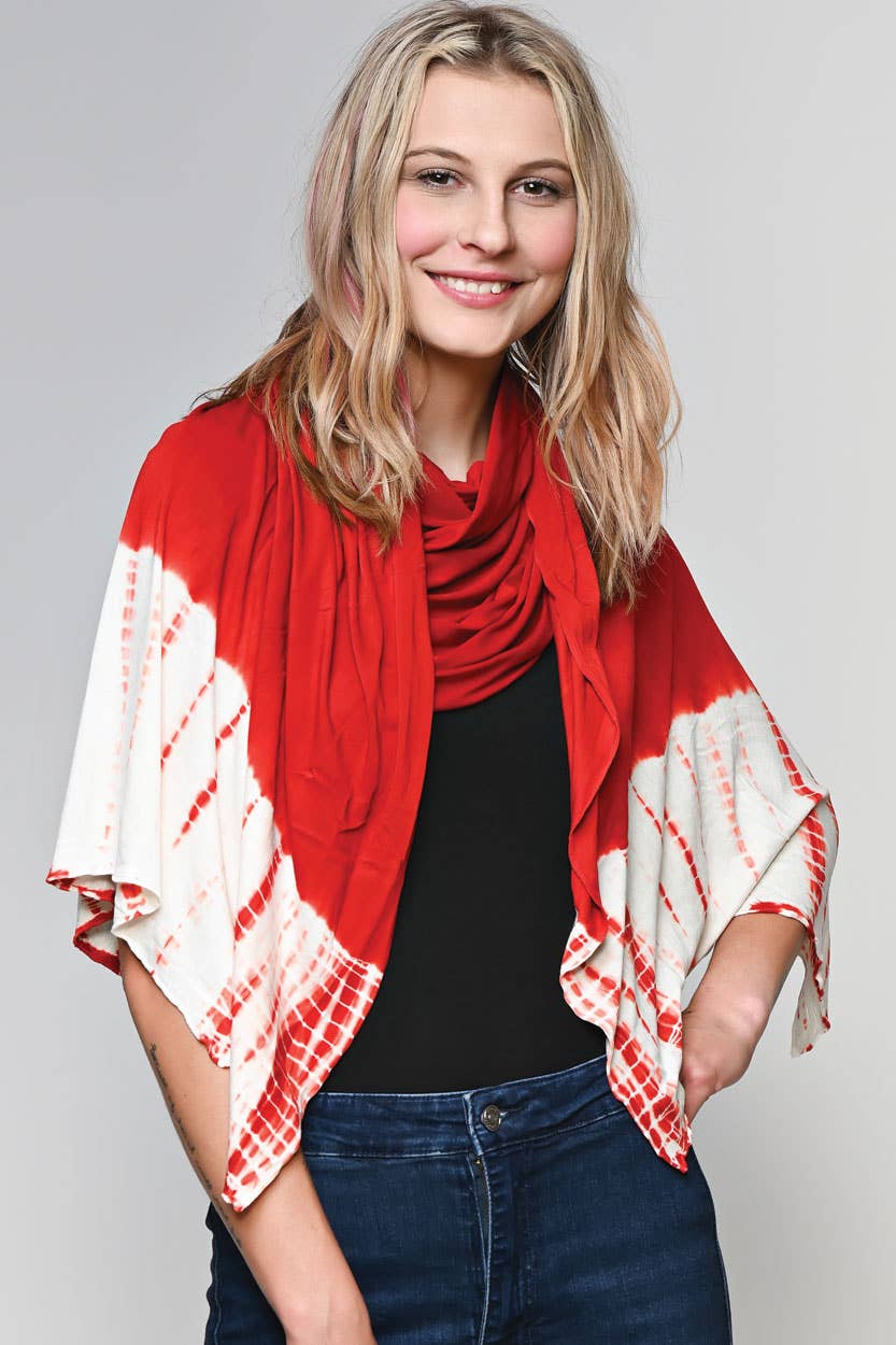 Shibori Knit Wrap