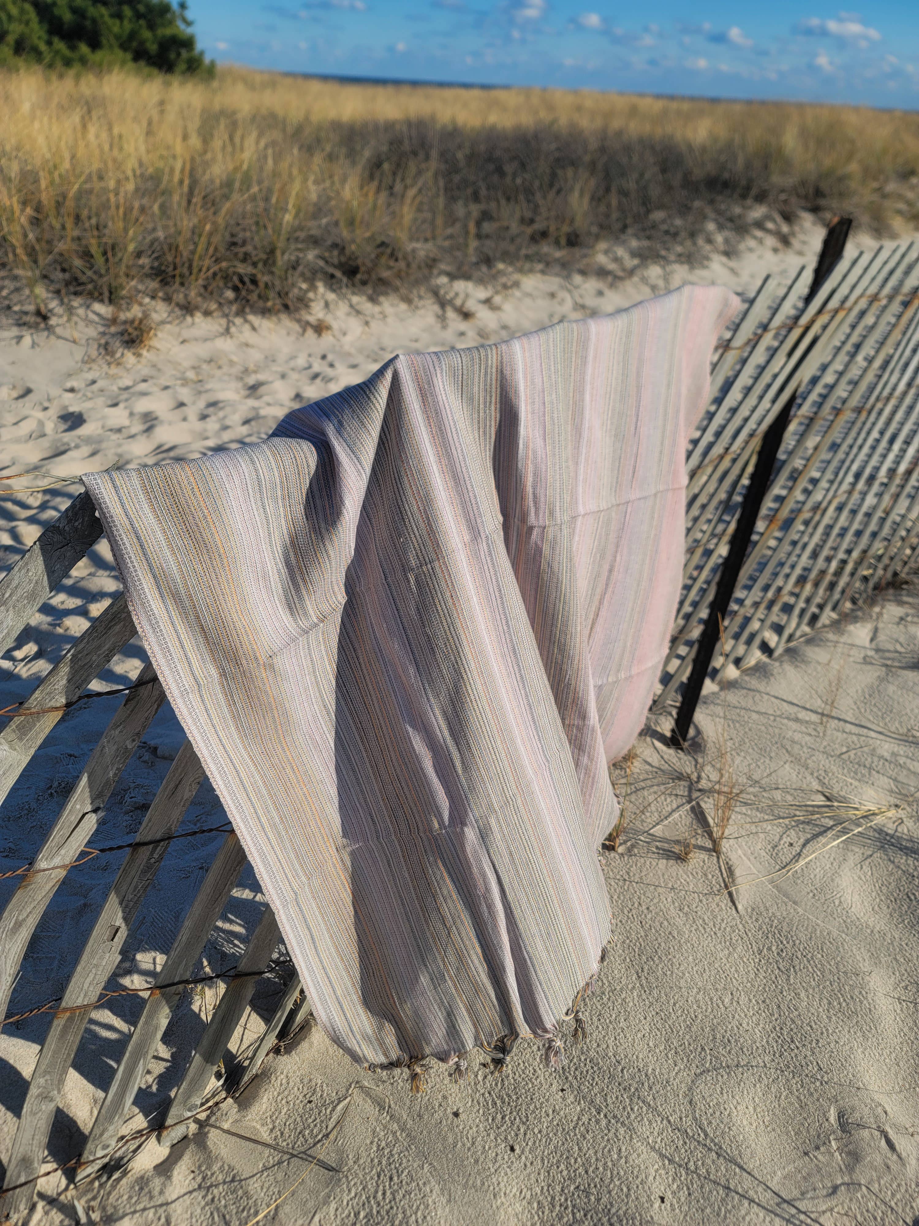 Rainbow Beach Towel | Turkish Towel | Sarong | Beach Wrap