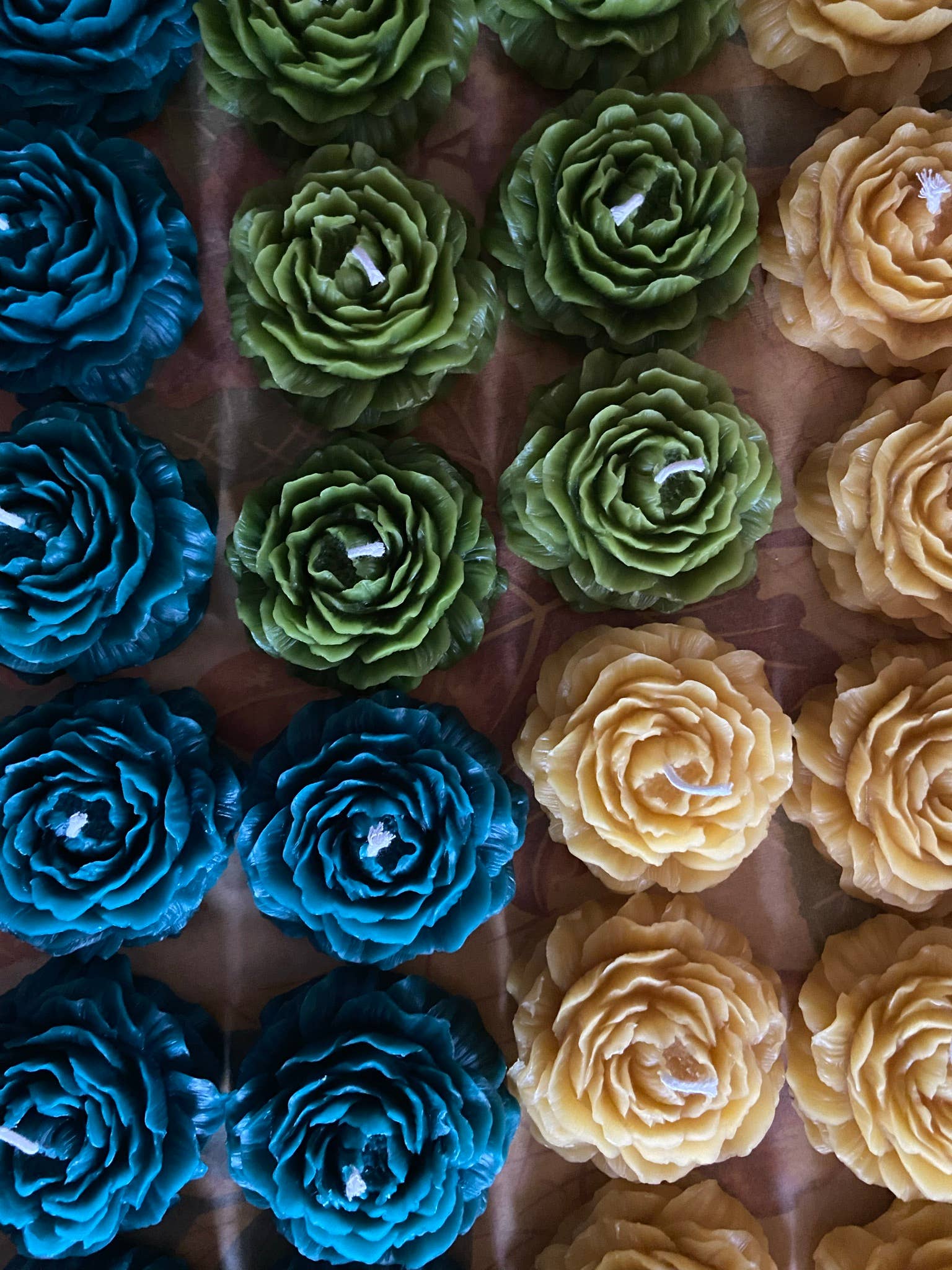 Beeswax Candles Mixed Blooms