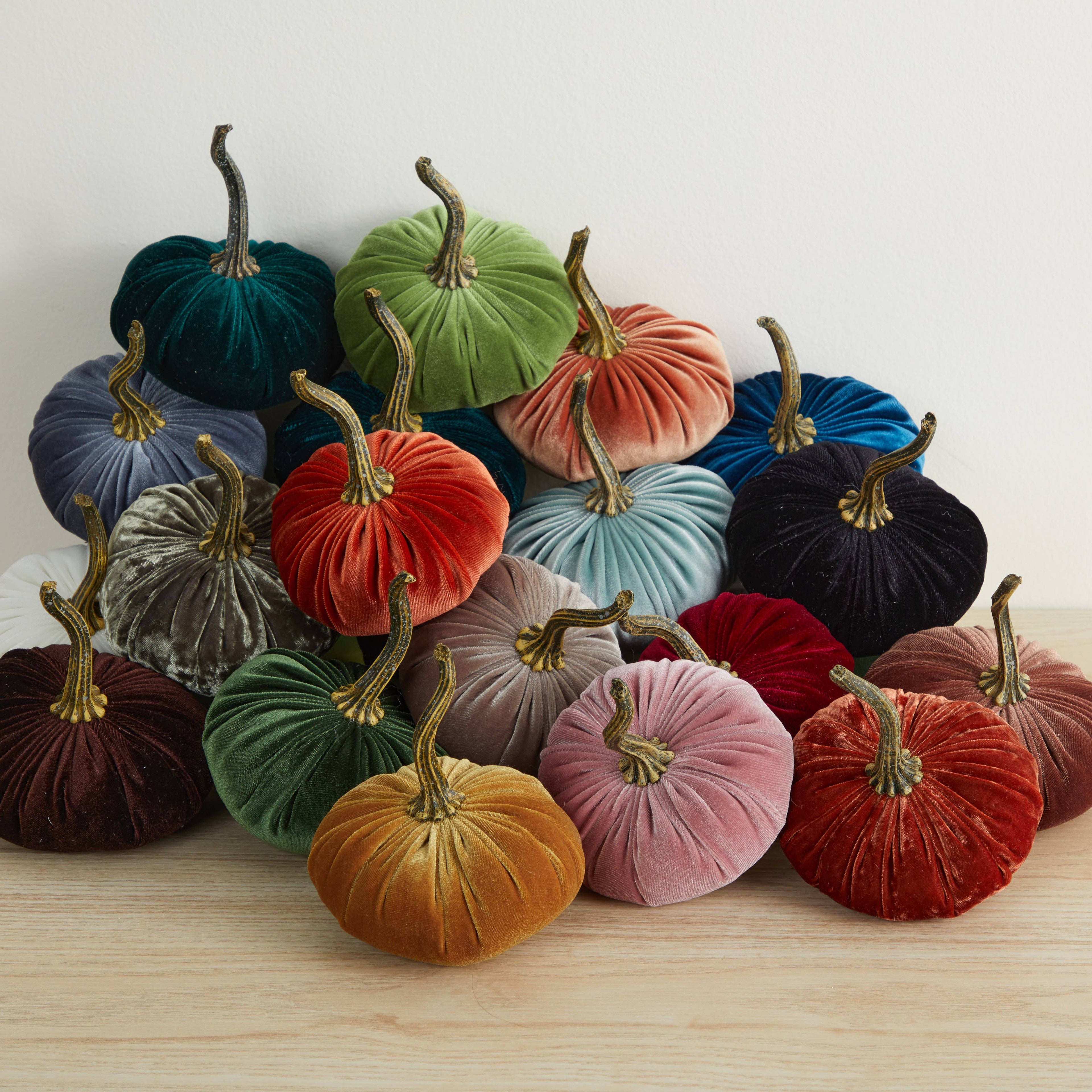 Pumpkin Small  Velvet Fall Decor Gift for New Apartment Best