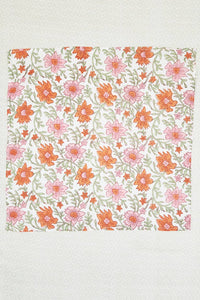 Floral Block Print Napkins, Set of 6