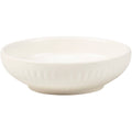 White ceramic bowl on a white background