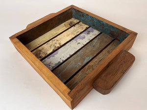 Wood Tea Tray 9" Square