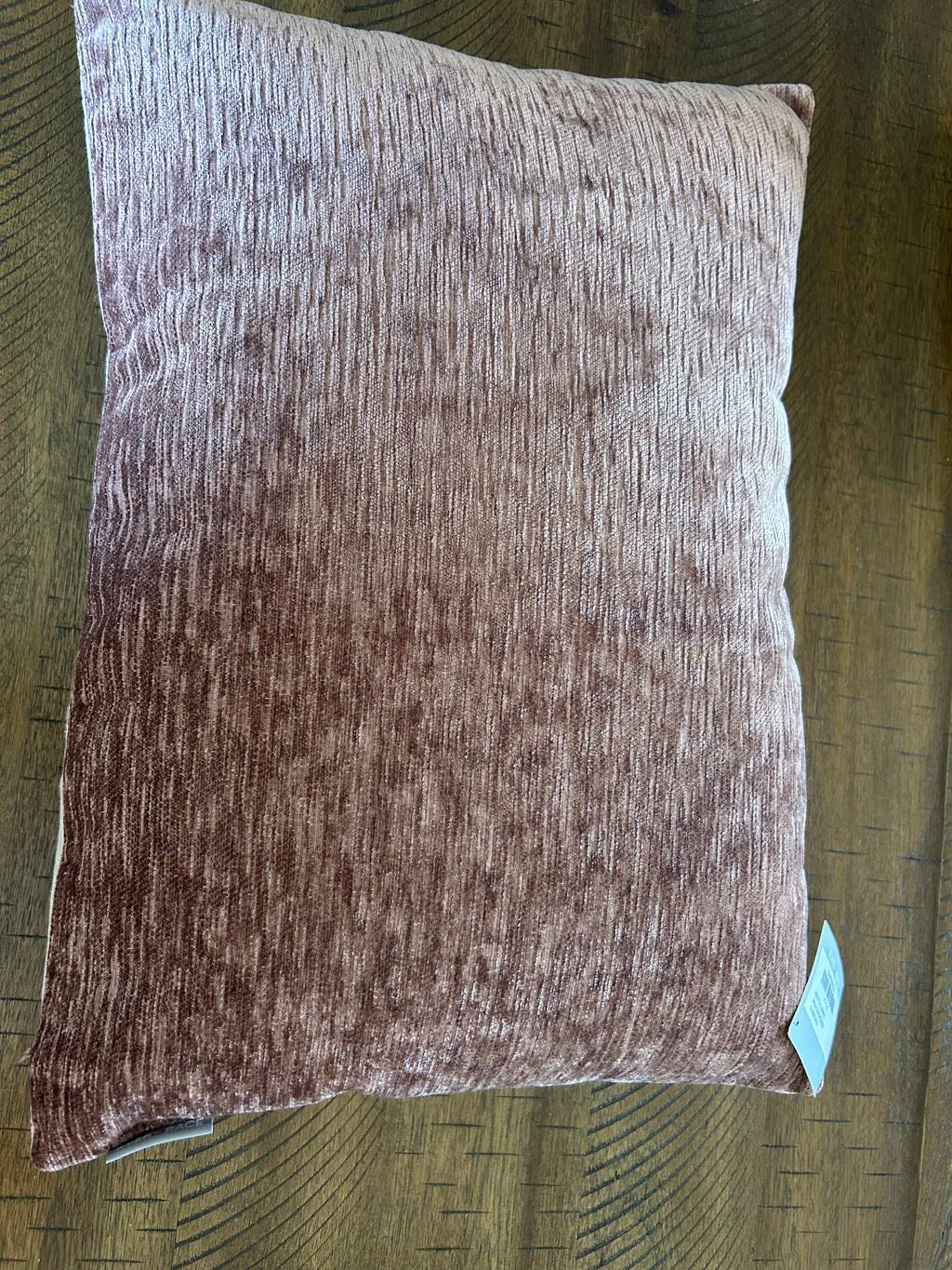 Dainty Pillow Chenille Burlwood Pink 14"x20"