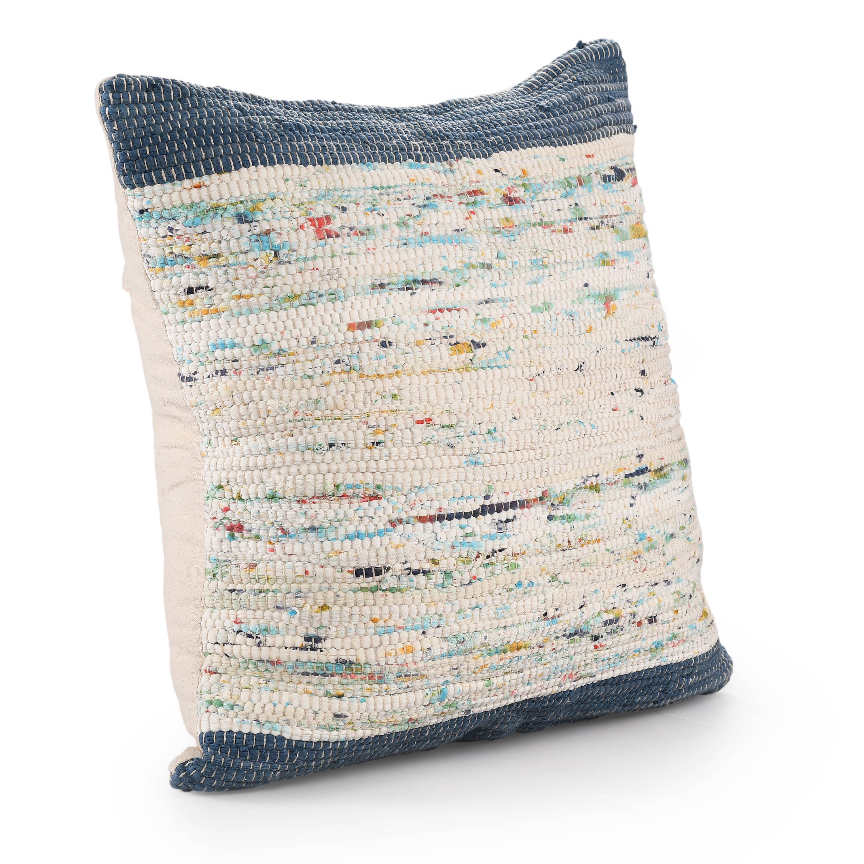 Ravina Handwoven Modern Abstract Cotton Throw Pillow