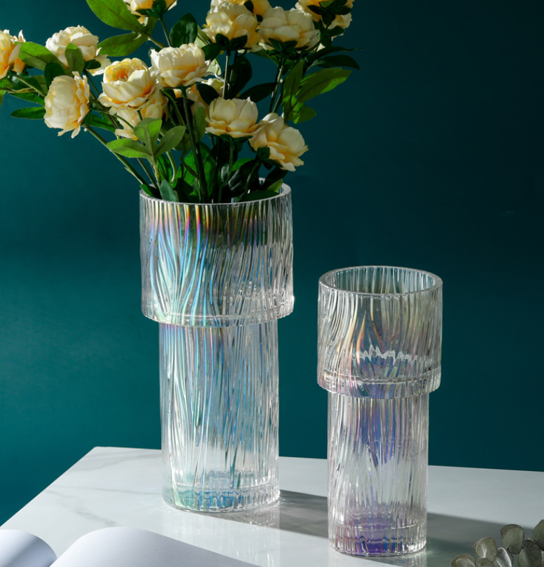 9.5‘’T Glass Vases, Flower Vases, Centerpiece Floral Holders
