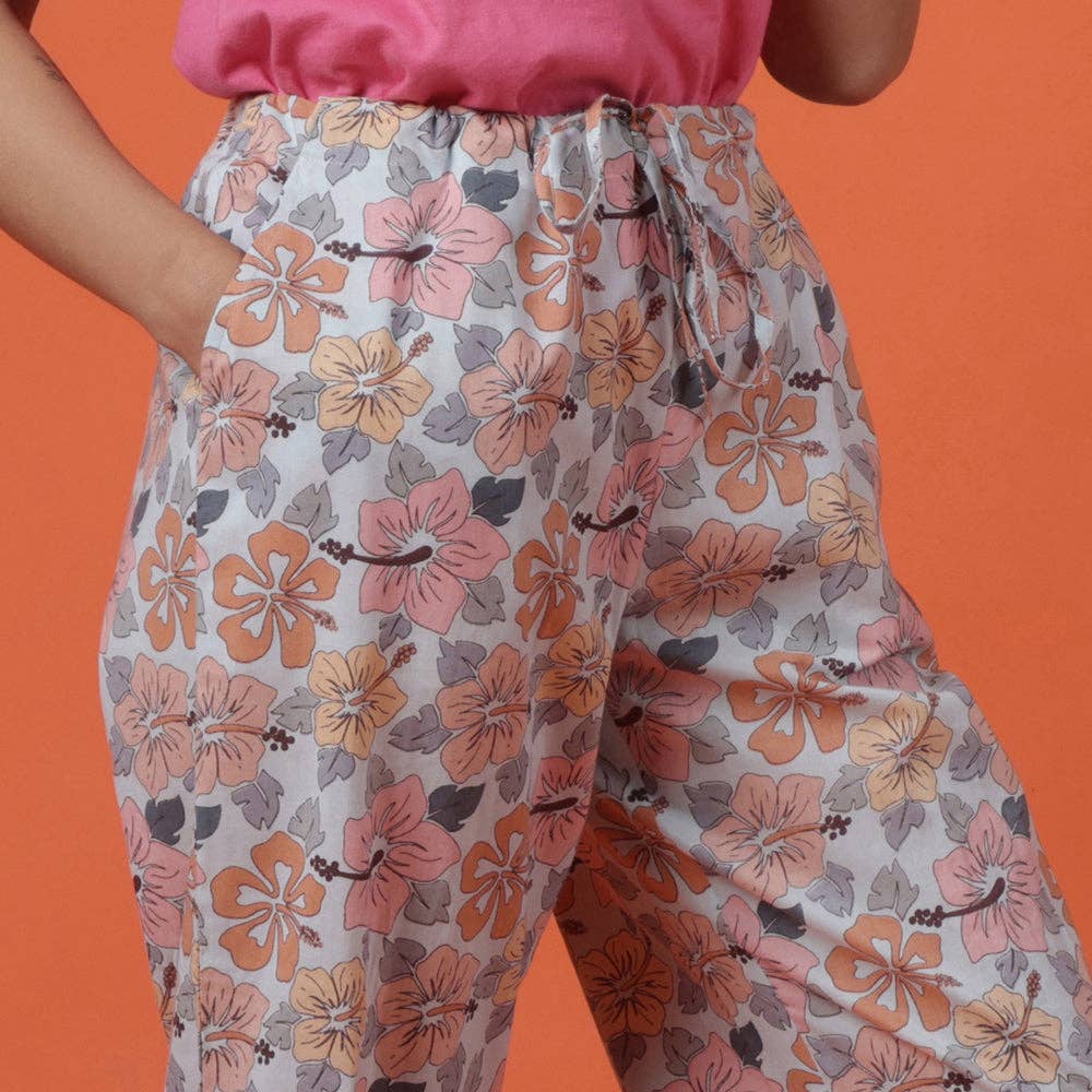 Hibiscus Pant in a bag