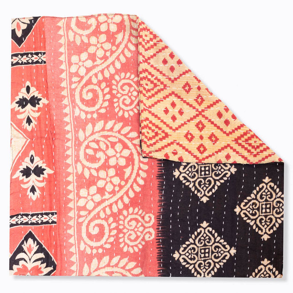 Black Kantha Napkins - Set of 4