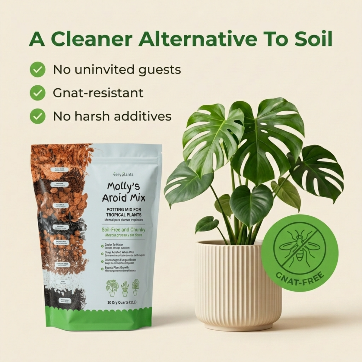 Molly's Aroid & Houseplant Soil Mix - 5DQ - Case of 12 units