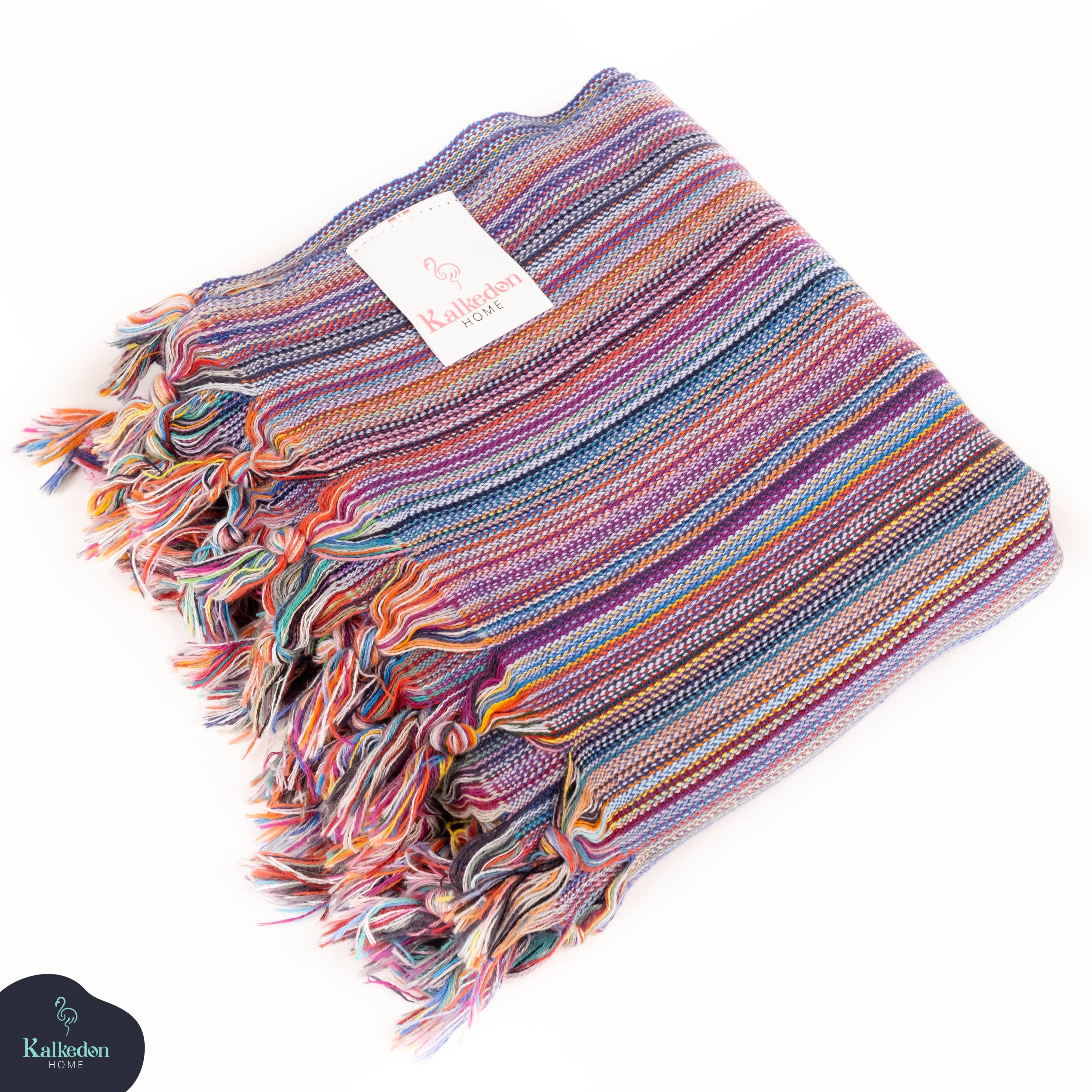Rainbow Beach Towel | Turkish Towel | Sarong | Beach Wrap