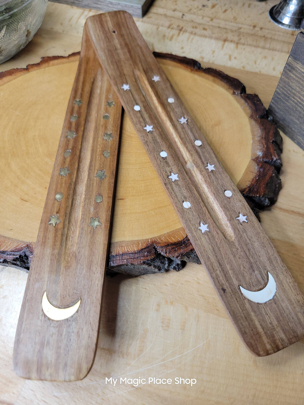 Wooden Ash Catcher Incense Holder/Hand Crafted Incense Burne