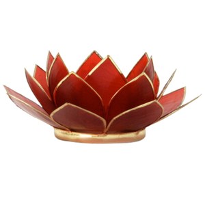 Gemstone Capiz Lotus - Ruby