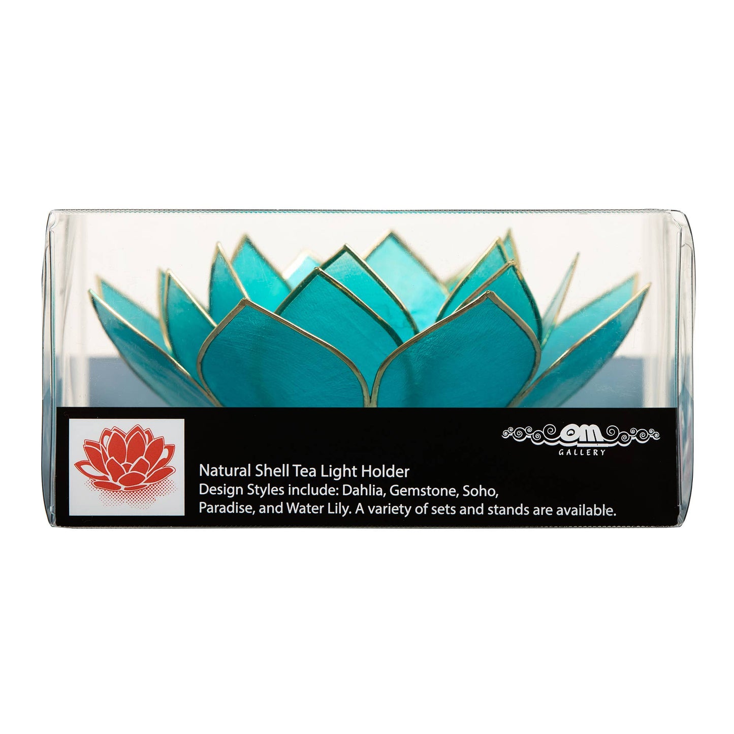 Gemstone Capiz Lotus - Ruby