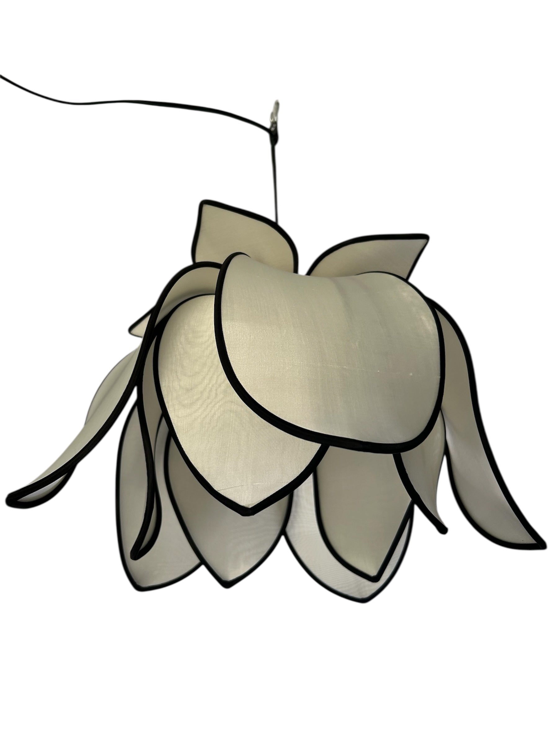 Hanging Blooming Lotus Lamp - White