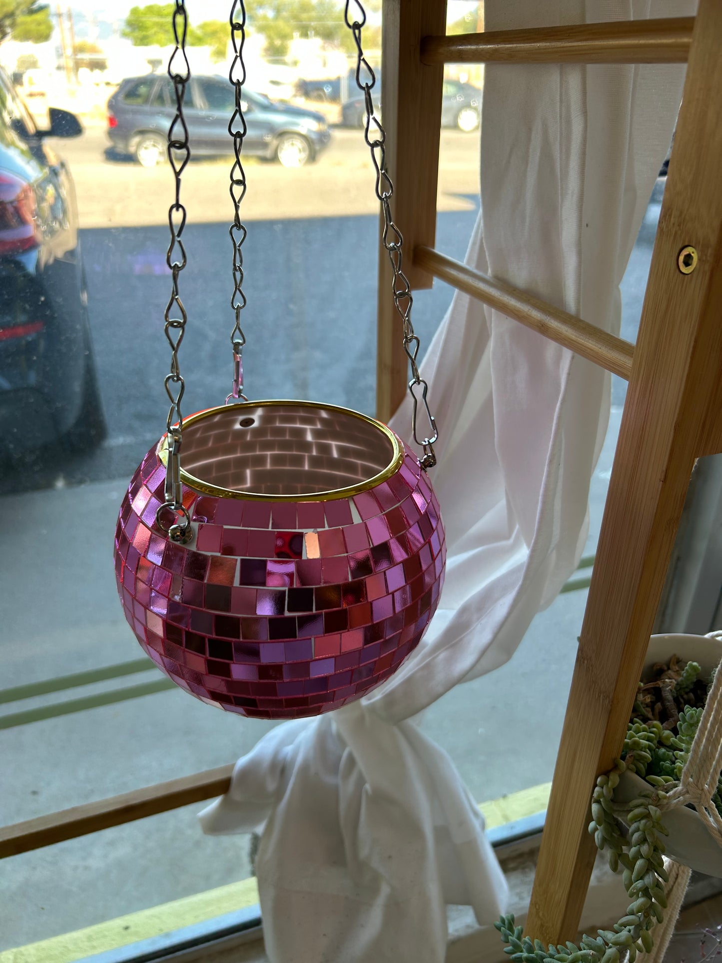 6" Disco Ball Planter