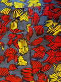 African Fabric Bold Print Apron close up