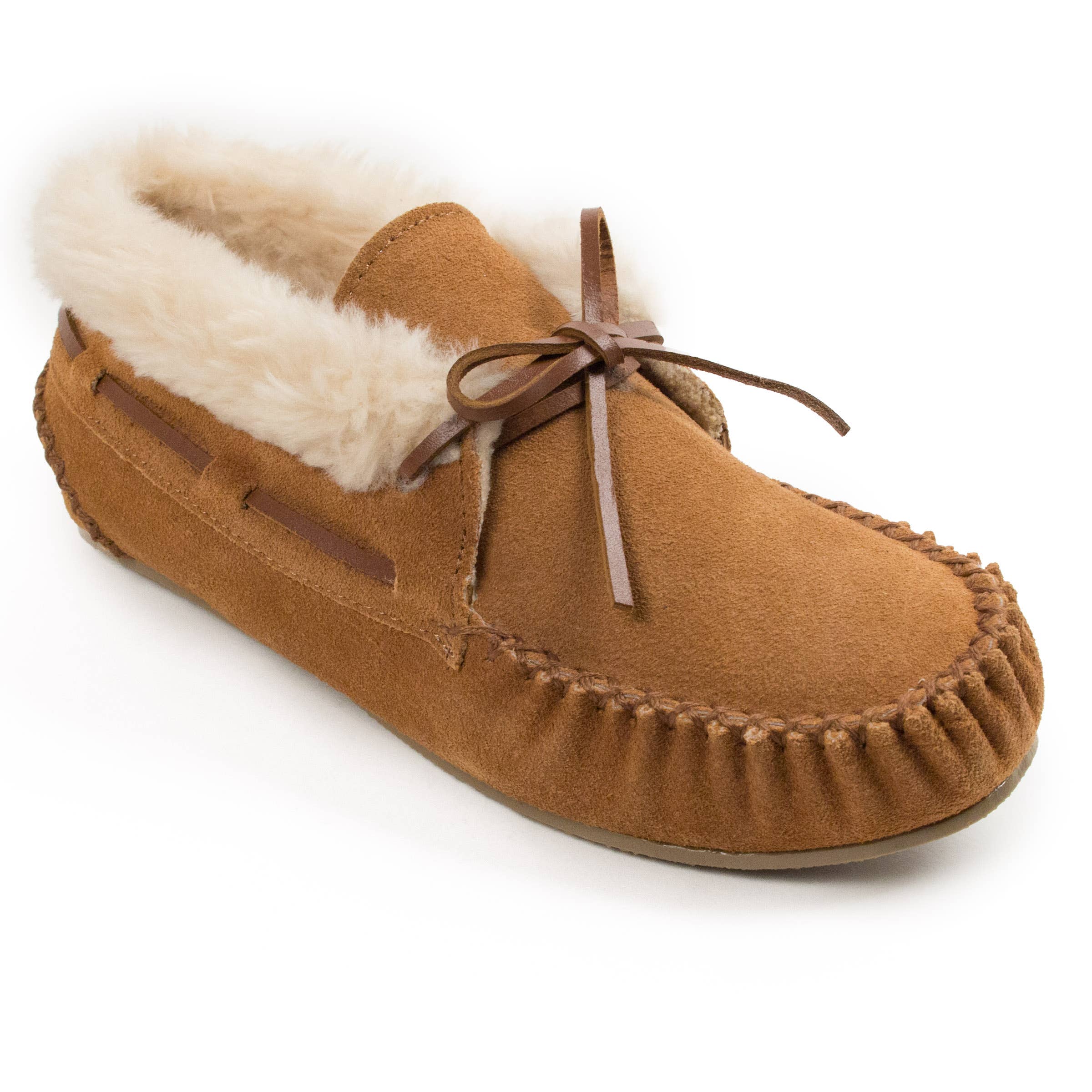 Women's Chrissy Cozy Pile Lined Suede Slipper House Shoe