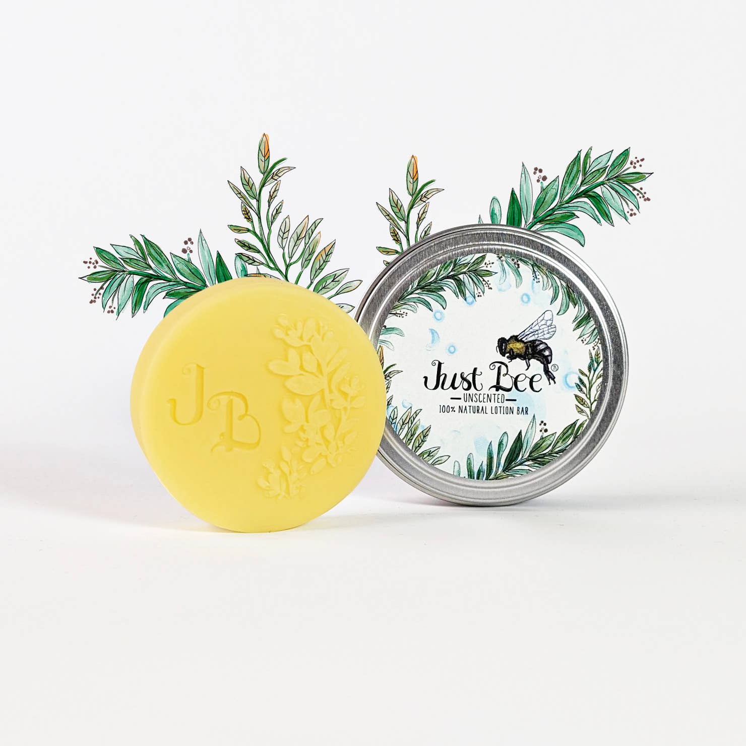 Unscented Beeswax Lotion Bar - 4 Bar Box - Natural Lotion