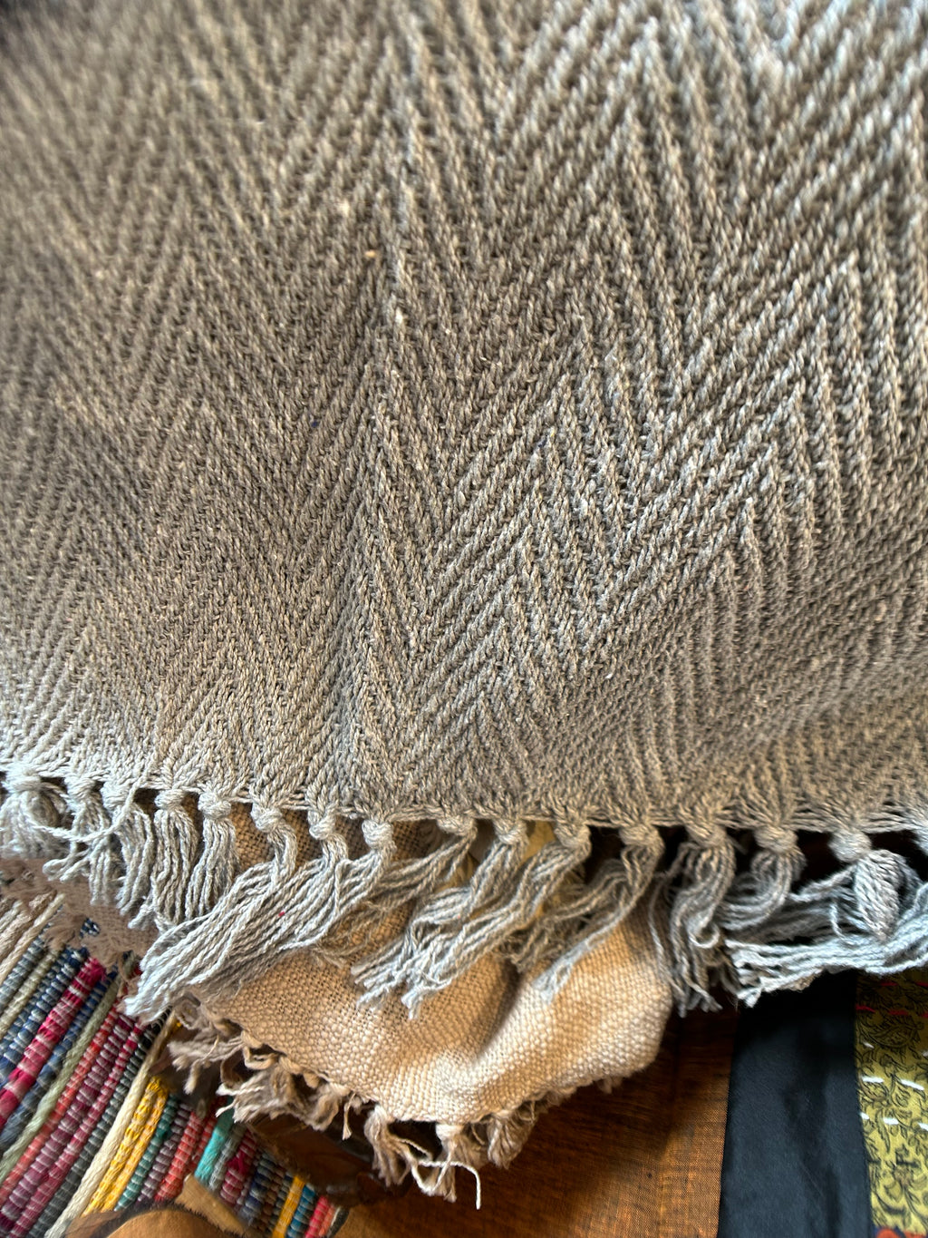 Cotton Herringbone Throw Blanket - 50 x 70 - Color Options