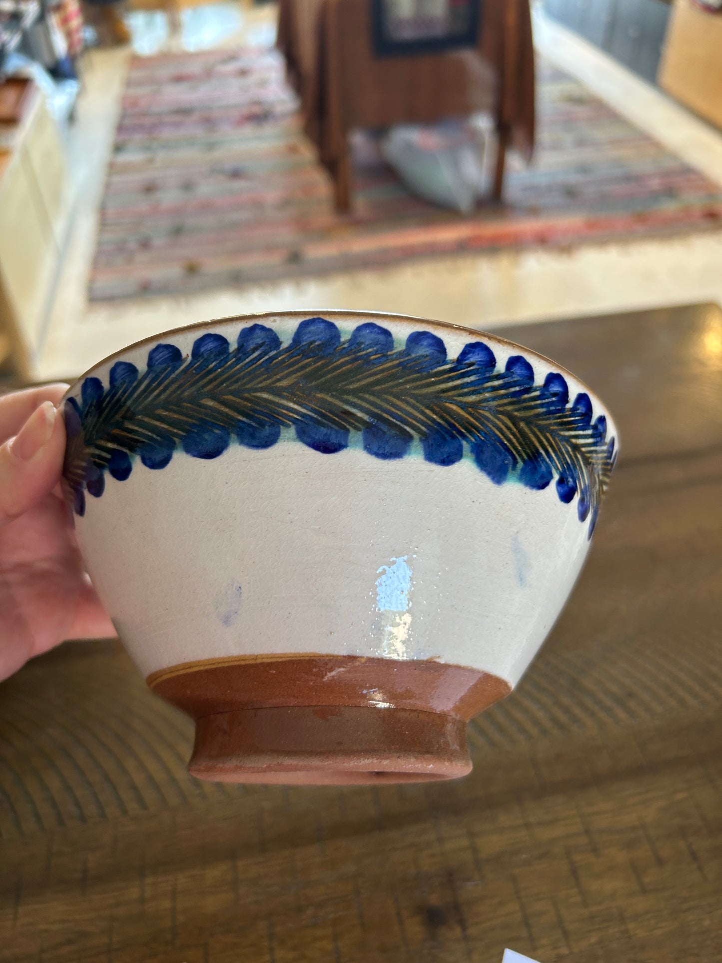 Pottery Bowl - Olive Branch