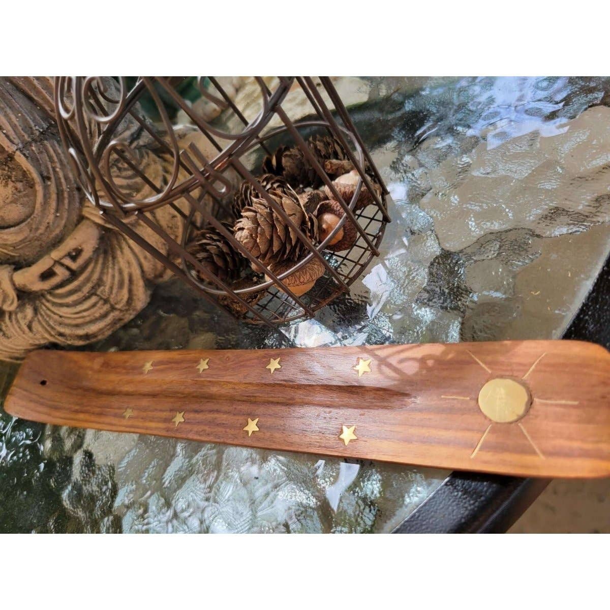 Wooden Ash Catcher Incense Holder/Hand Crafted Incense Burne