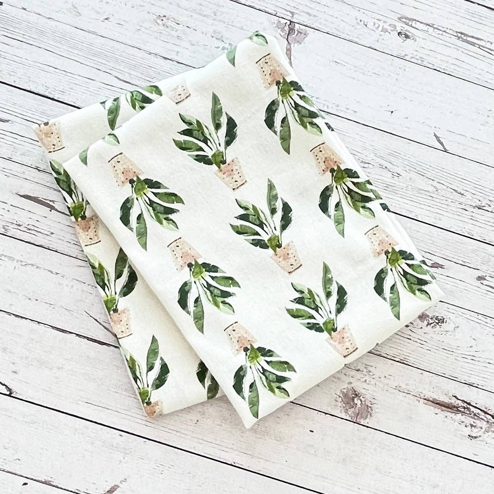 Peace Lily Printed Kitchen Towel S/2