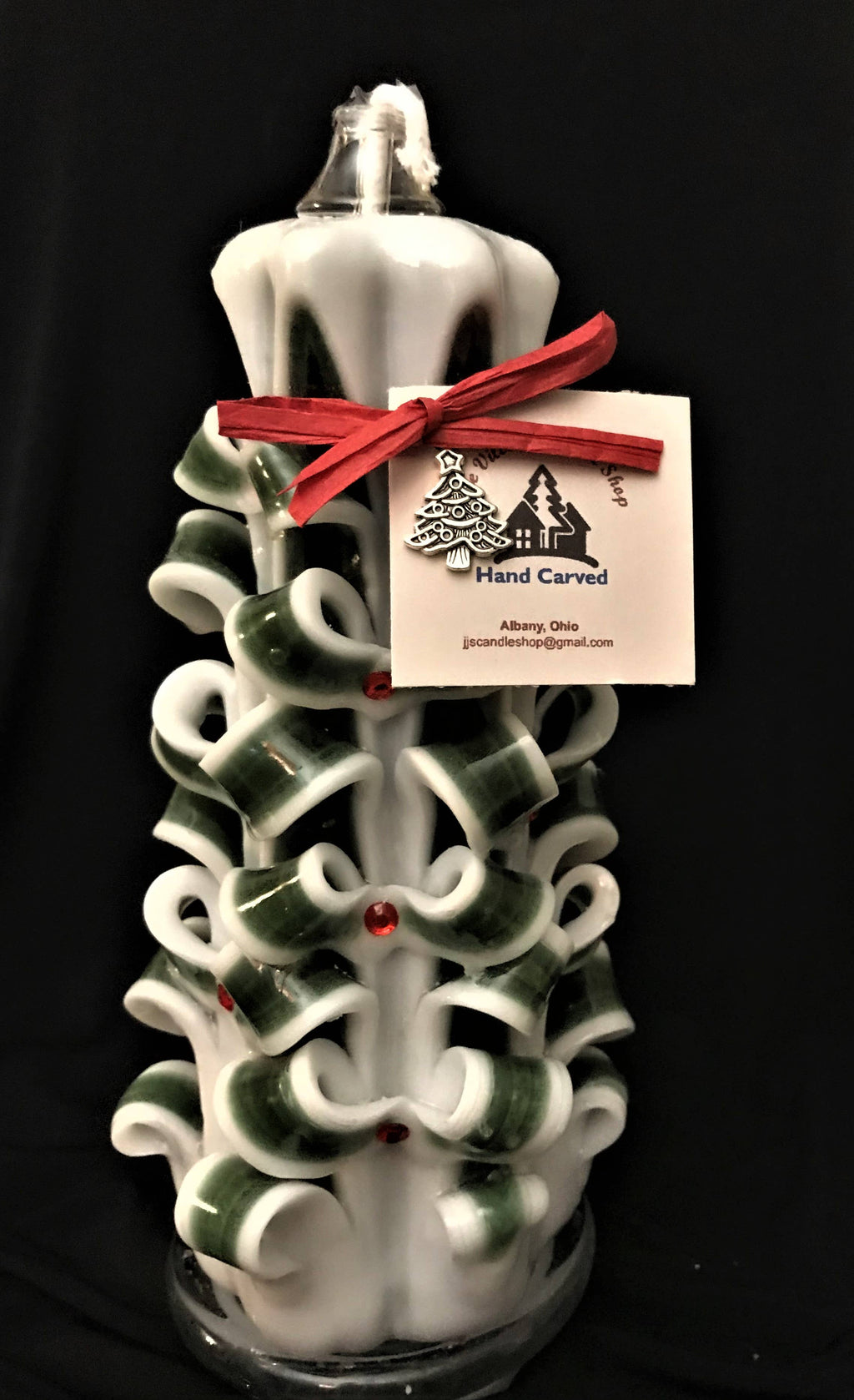 Christmas Carved Candle: Wick