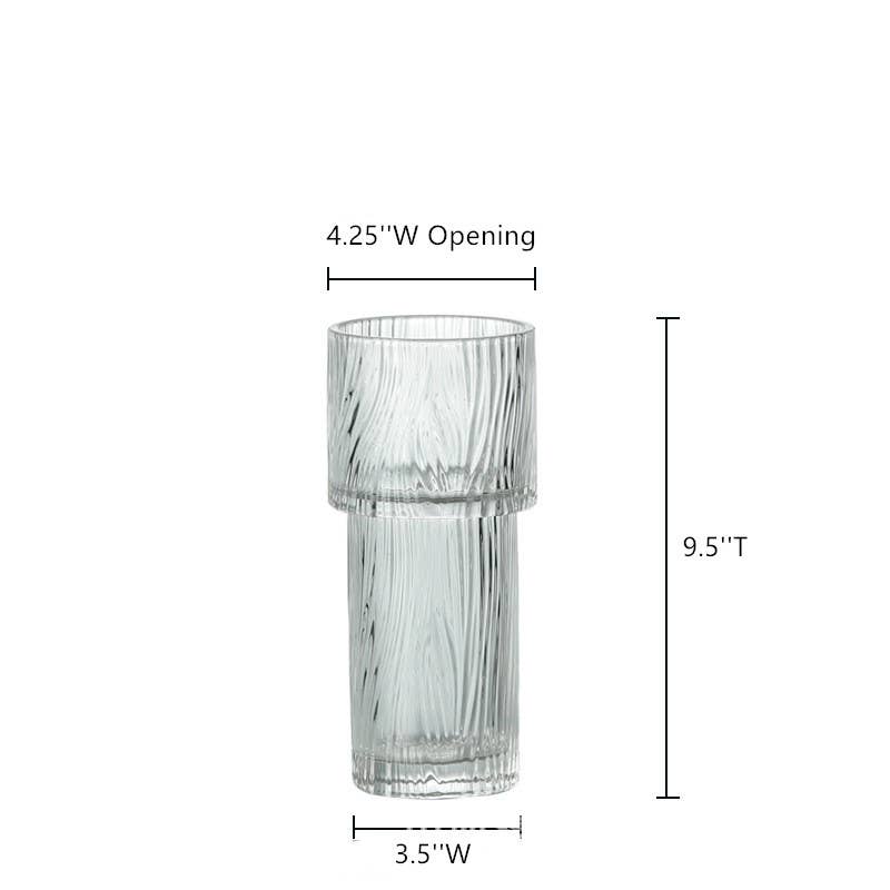 9.5‘’T Glass Vases, Flower Vases, Centerpiece Floral Holders