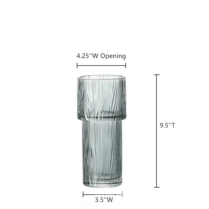 9.5‘’T Glass Vases, Flower Vases, Centerpiece Floral Holders