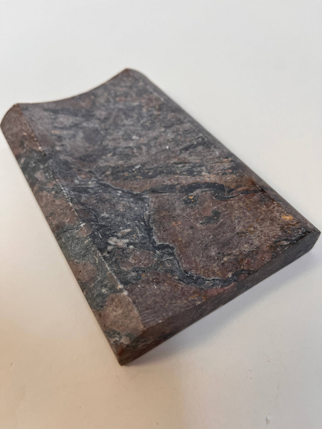 Soapstone Rectangle Concave Tile Soap Dish