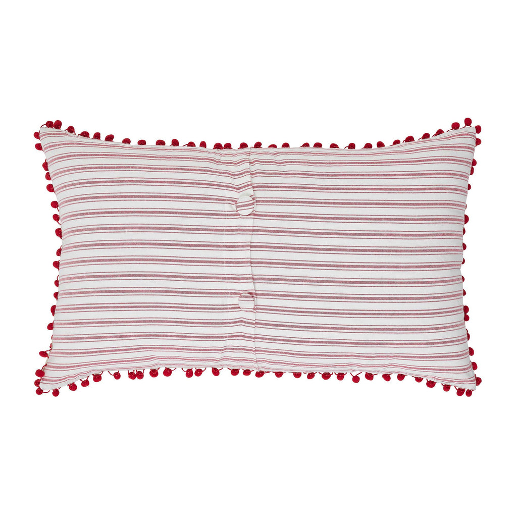 Timeless Ticking Red Tree Pillow Cover 26Lx16W-Insert Sold Separately