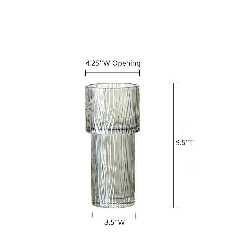 9.5‘’T Glass Vases, Flower Vases, Centerpiece Floral Holders