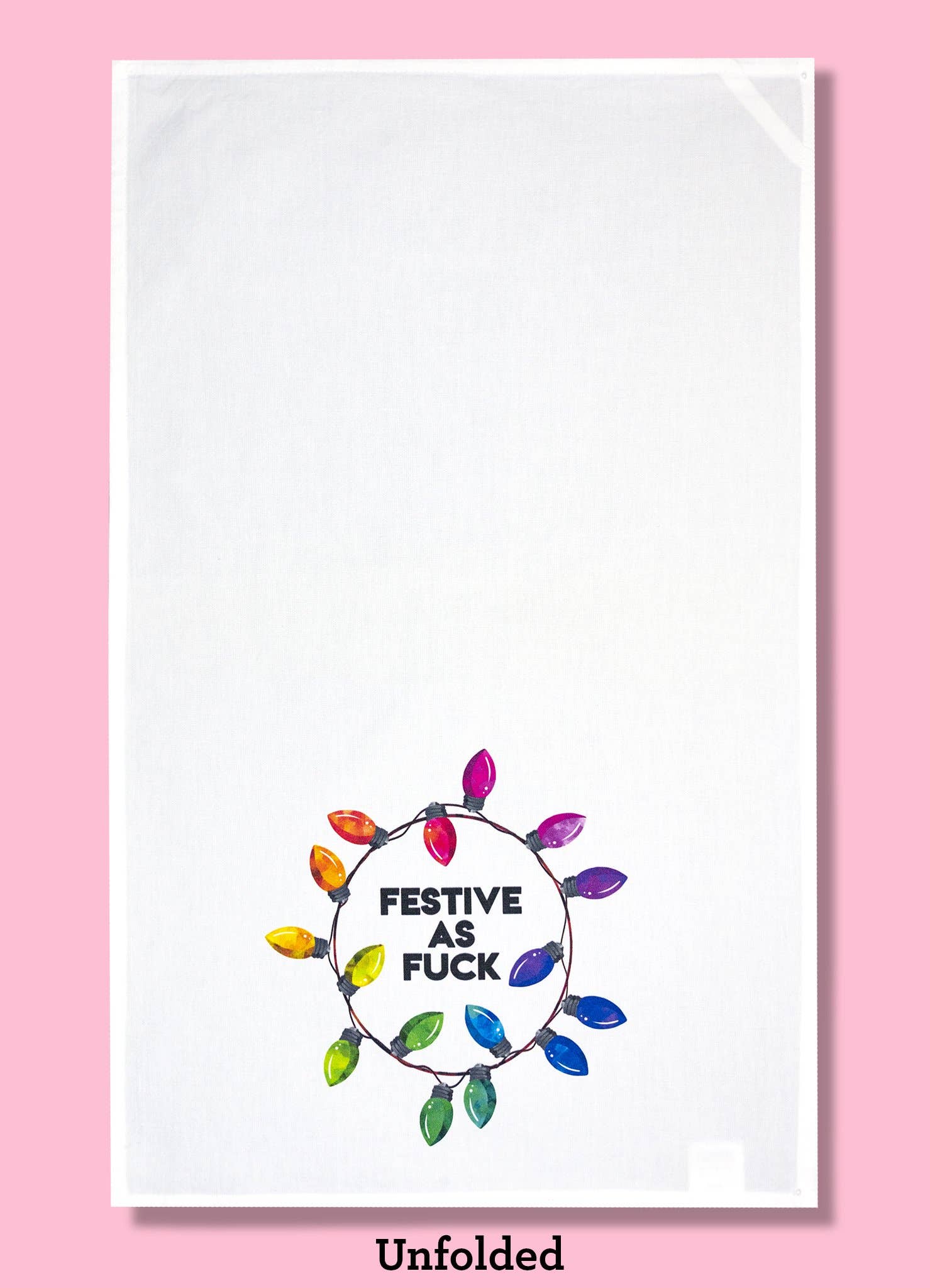 Festive as Fuck Dishtowel