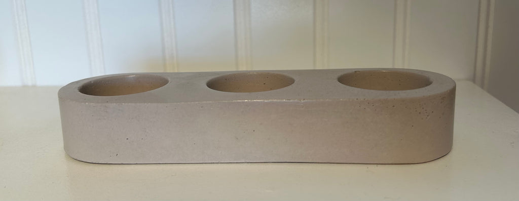 Concrete Trio Blush Tea Light-Blush : One