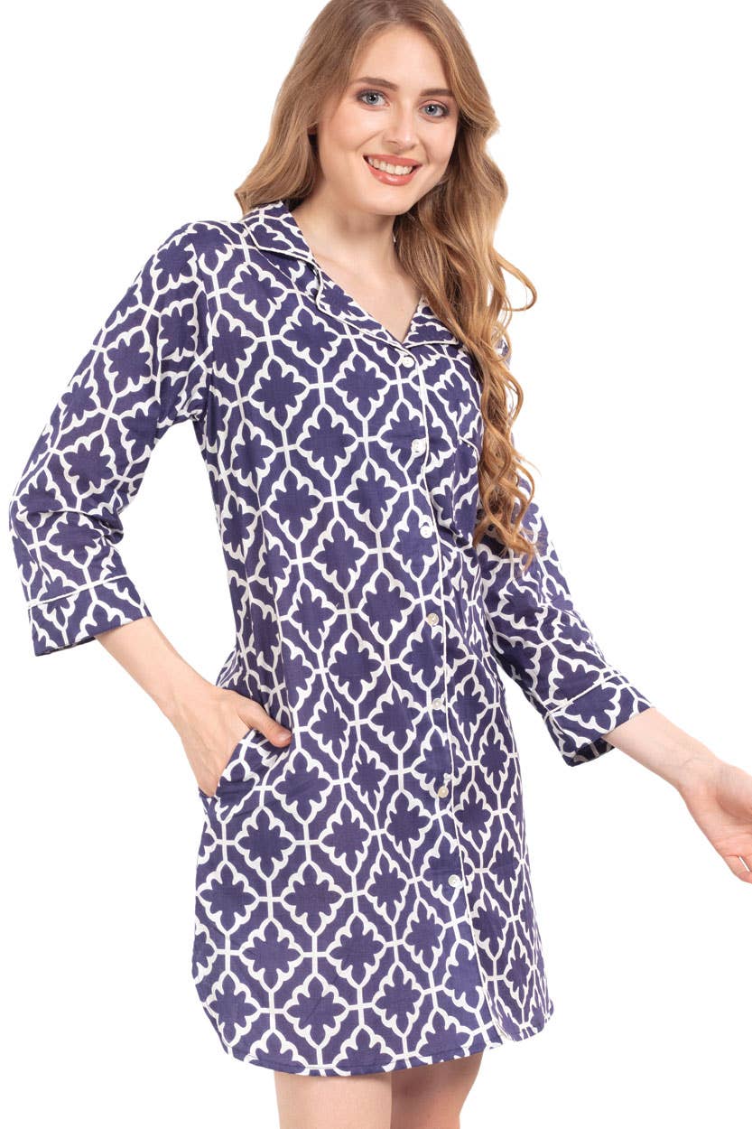 Anjali Cotton Nightshirt