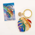 Monstera Keychain & Bag Charm, Pride Rainbow Stocking Gifts