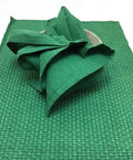 Tablemats Woven Homespun Solid Kelly Green