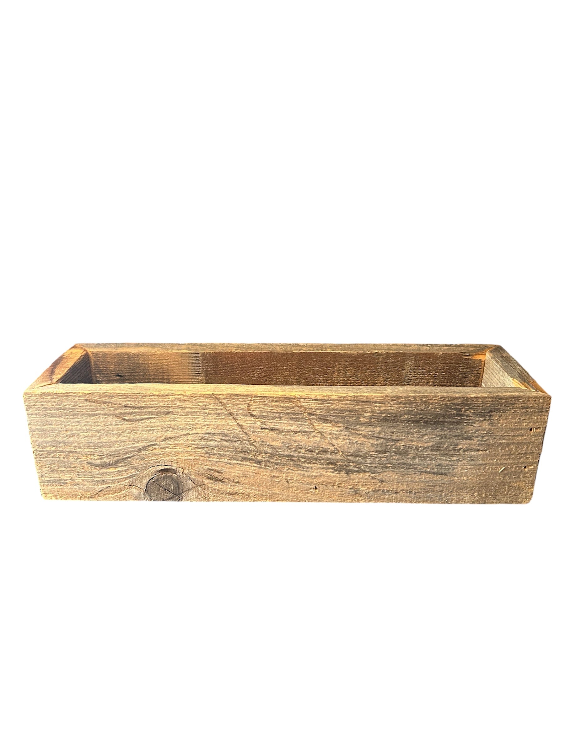 Reclaimed Wood Succulent Planter - Medium Trough