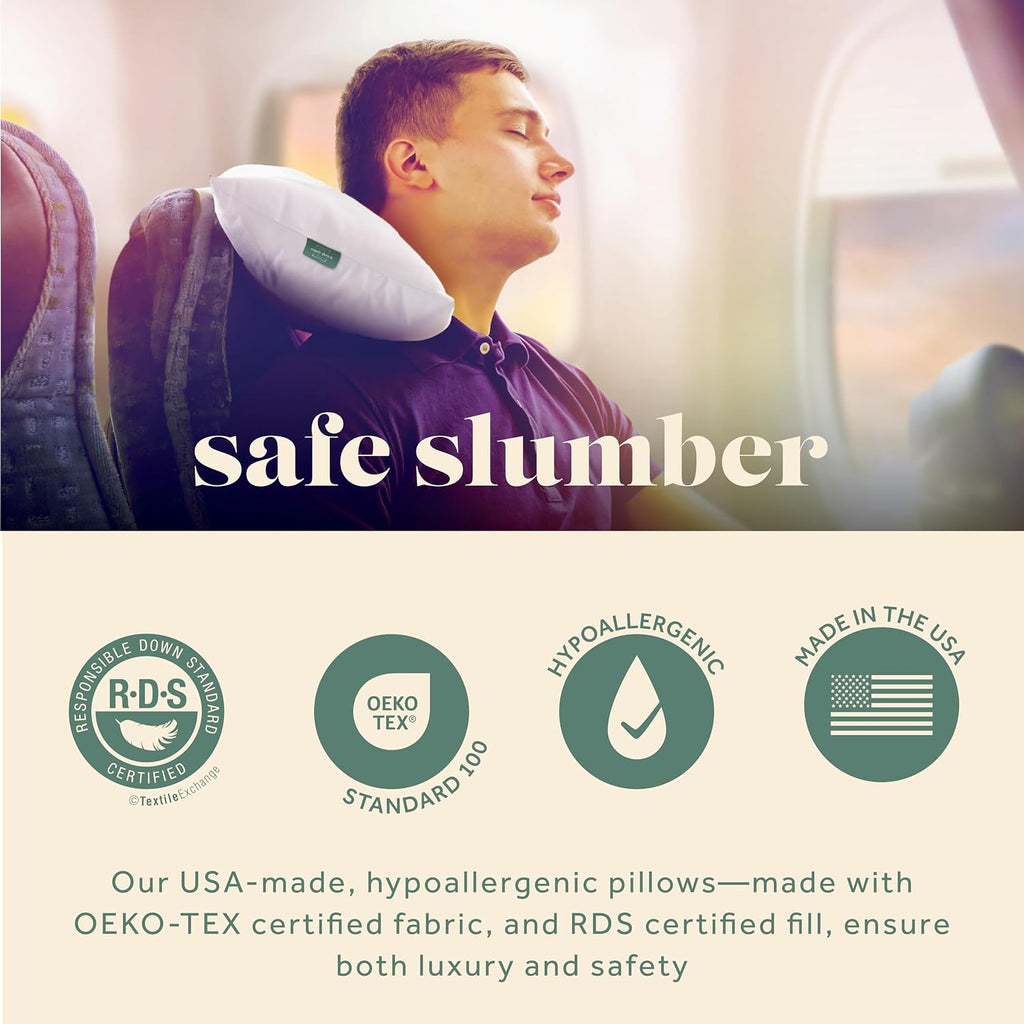 Drift Luxury Down Travel Pillow