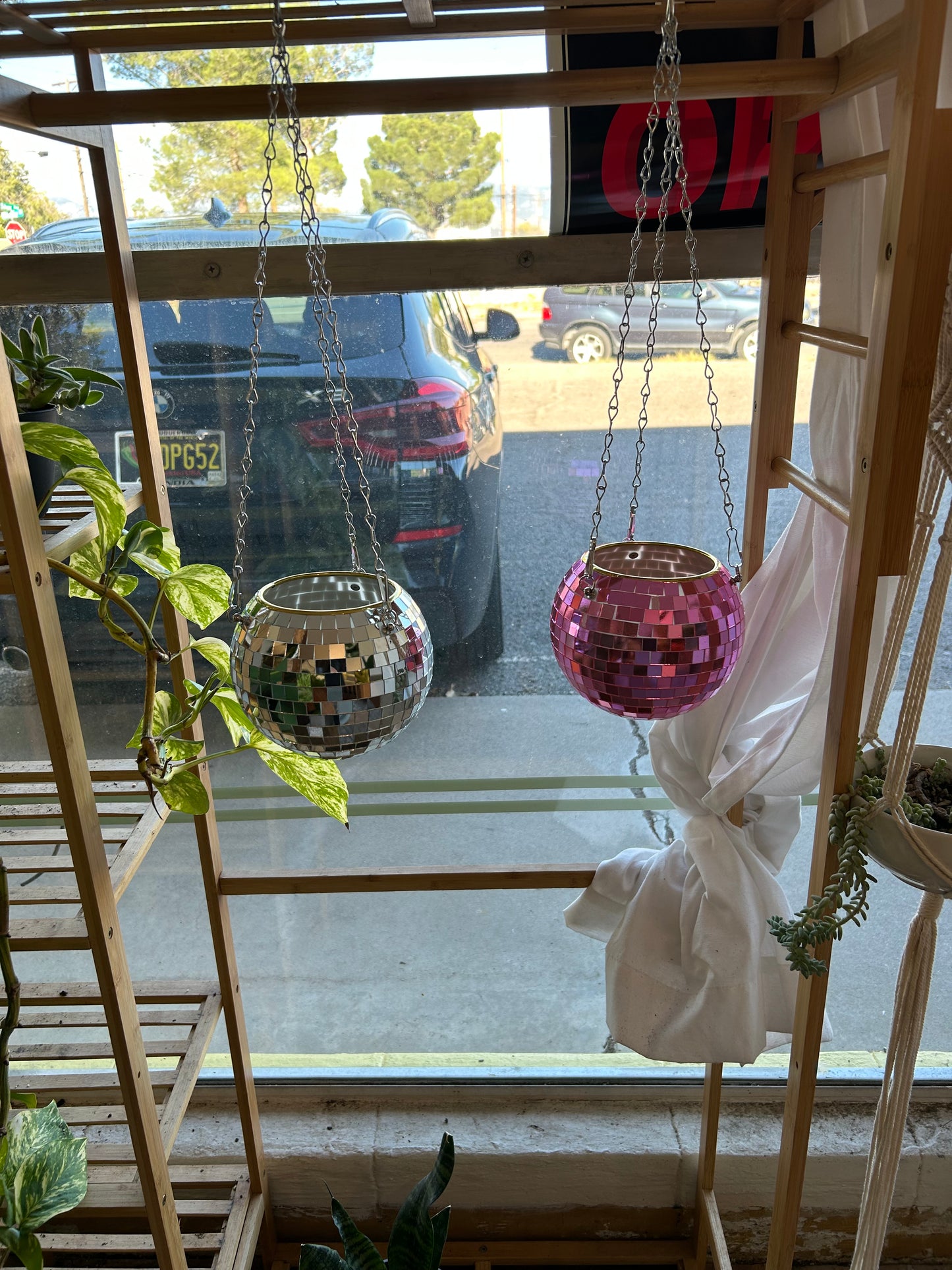6" Disco Ball Planter