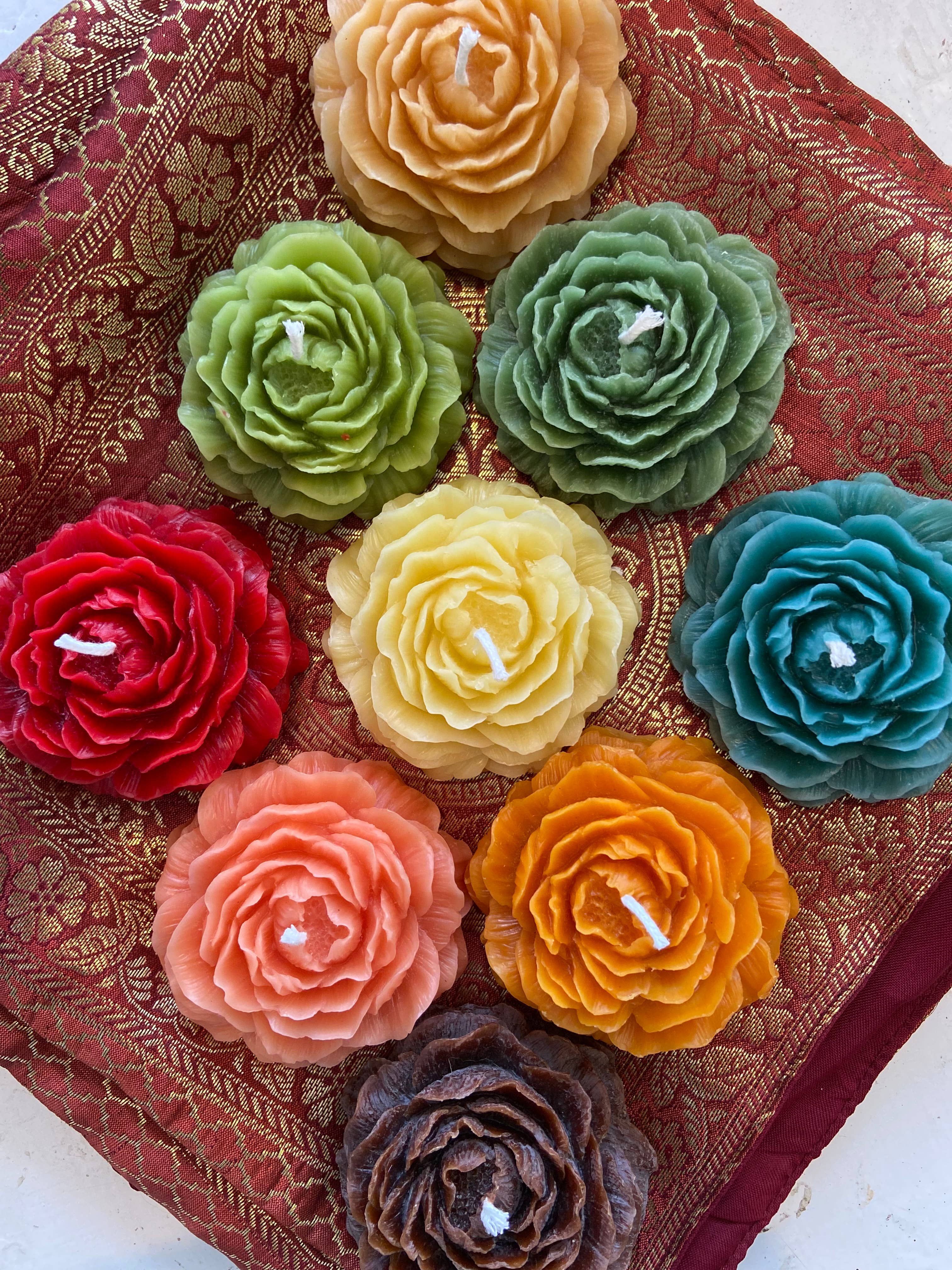 Beeswax Candles Mixed Blooms