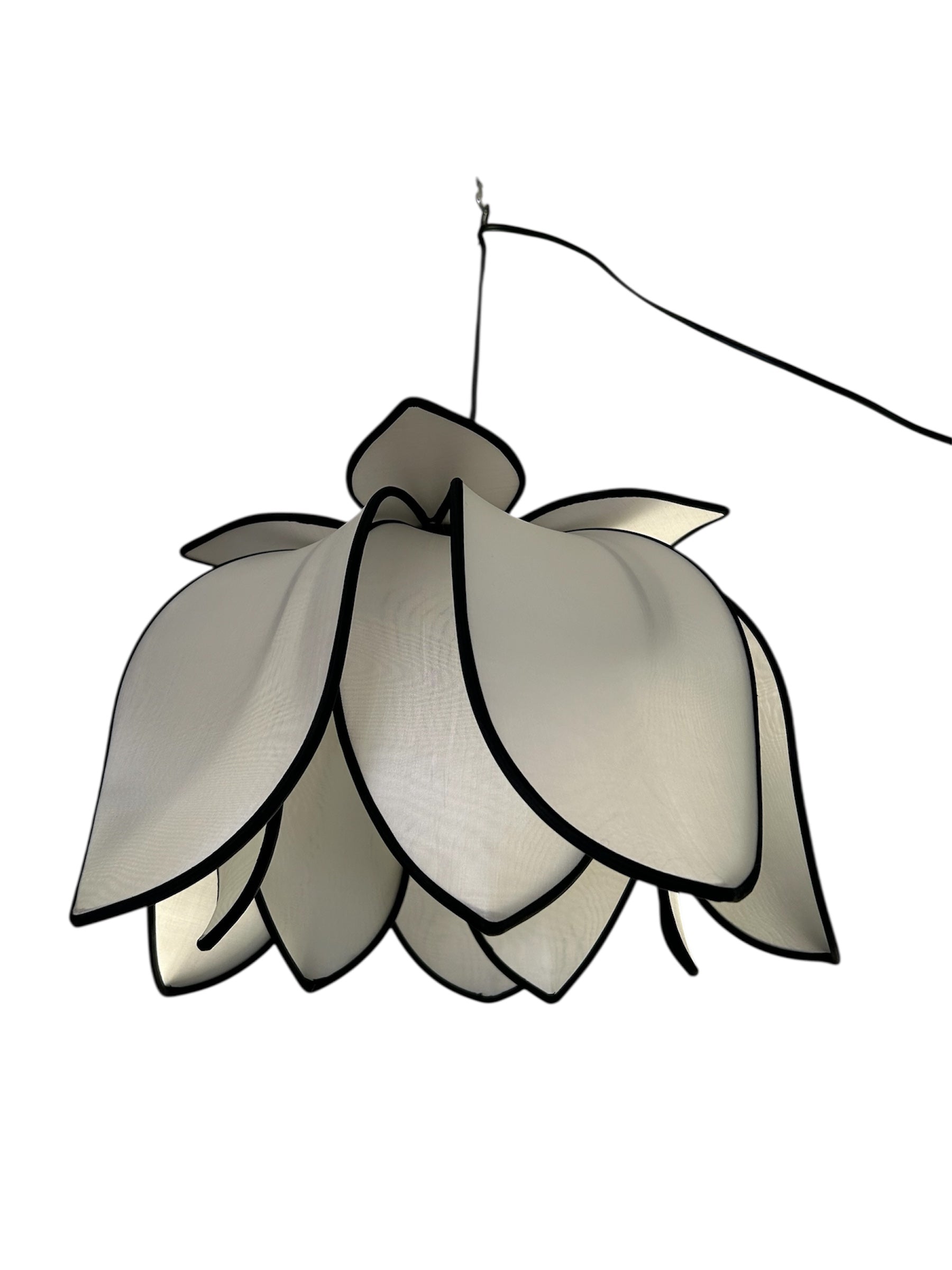 Hanging Blooming Lotus Lamp - White