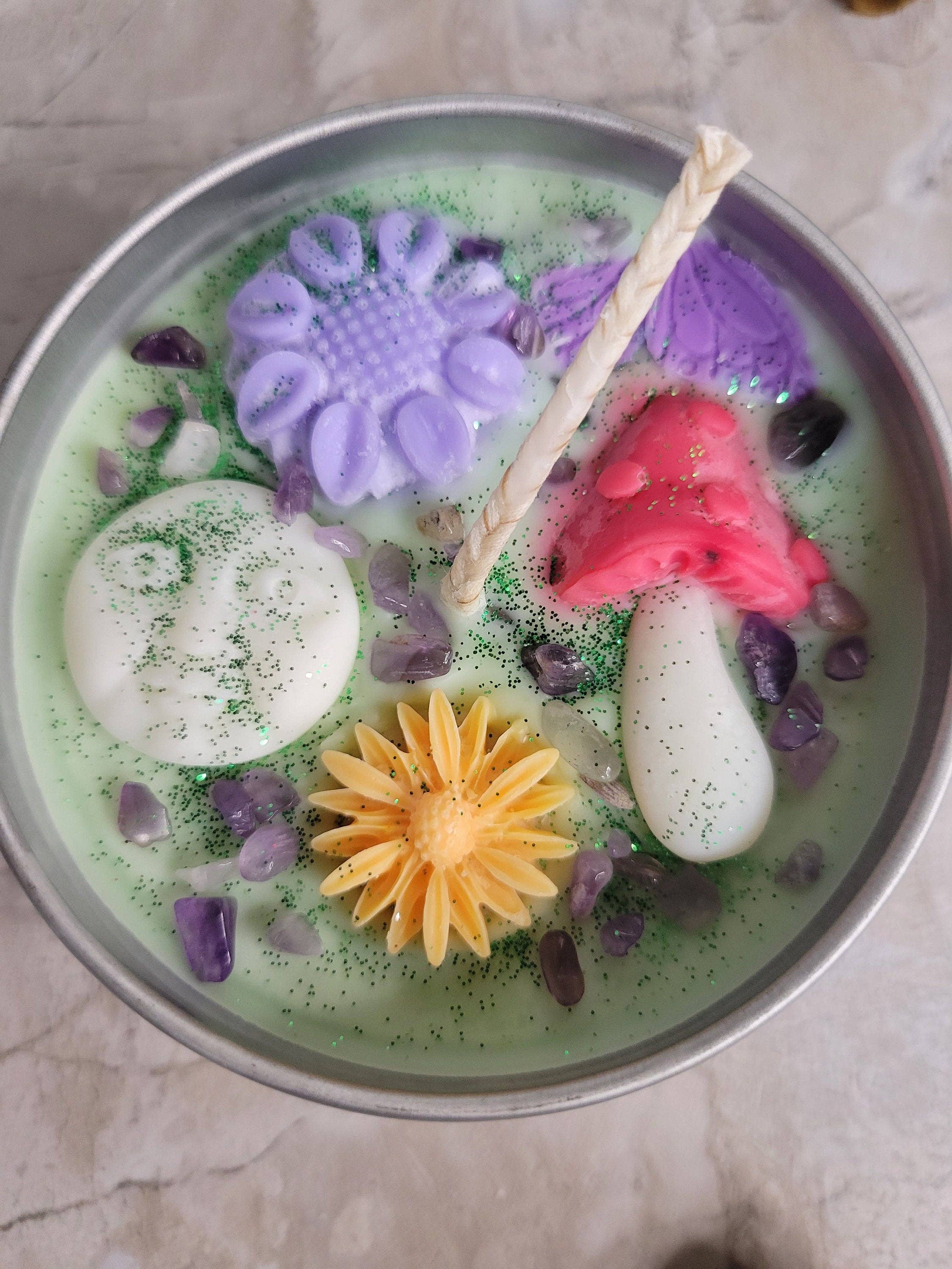 Colorful Soy Candle in a tin container