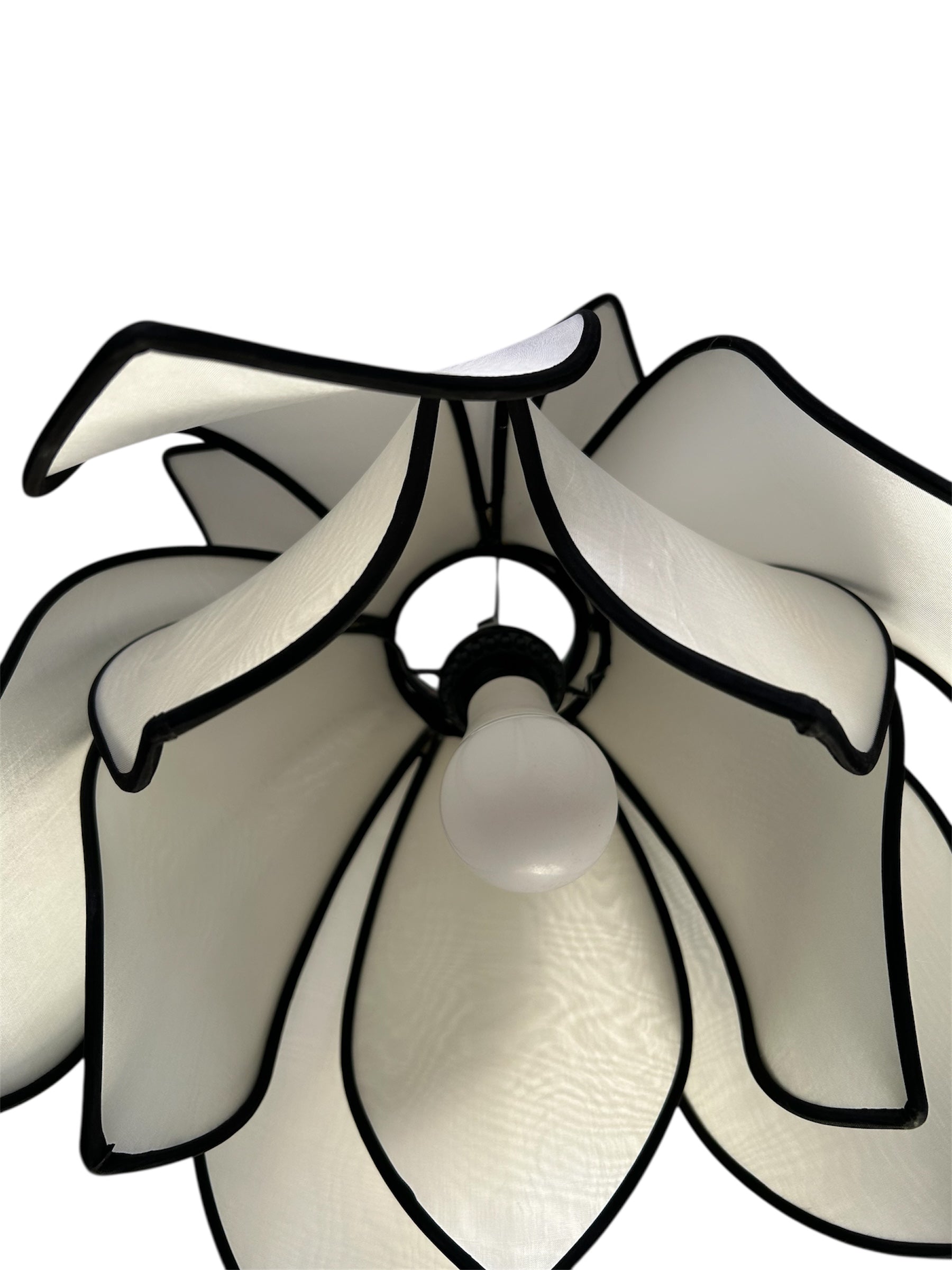 Hanging Blooming Lotus Lamp - White