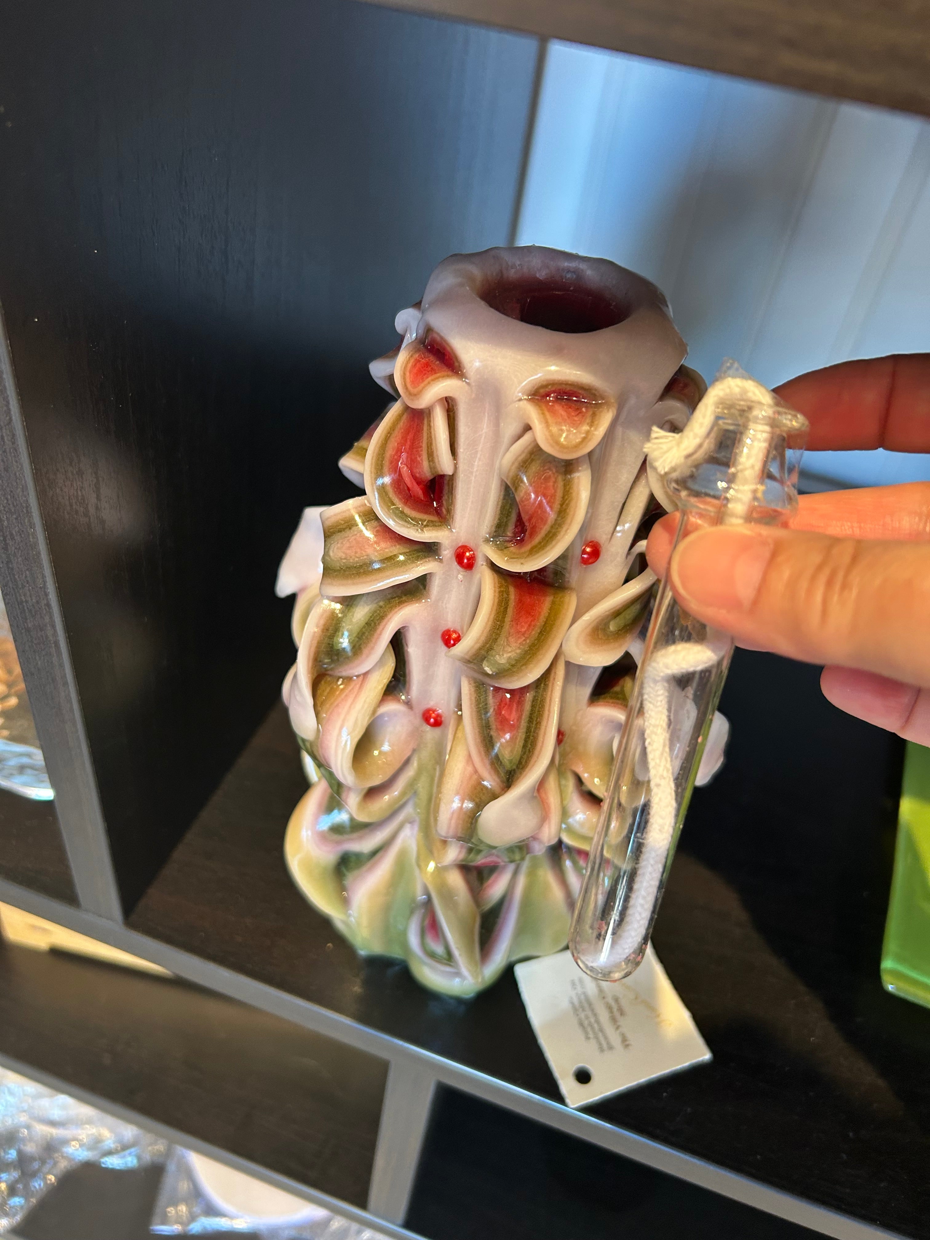 Ribbon & Curl Candles: Oil Lamp