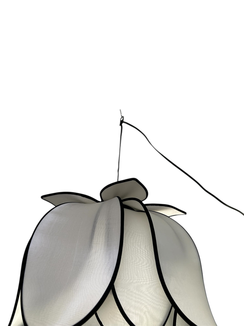 Hanging Blooming Lotus Lamp - White