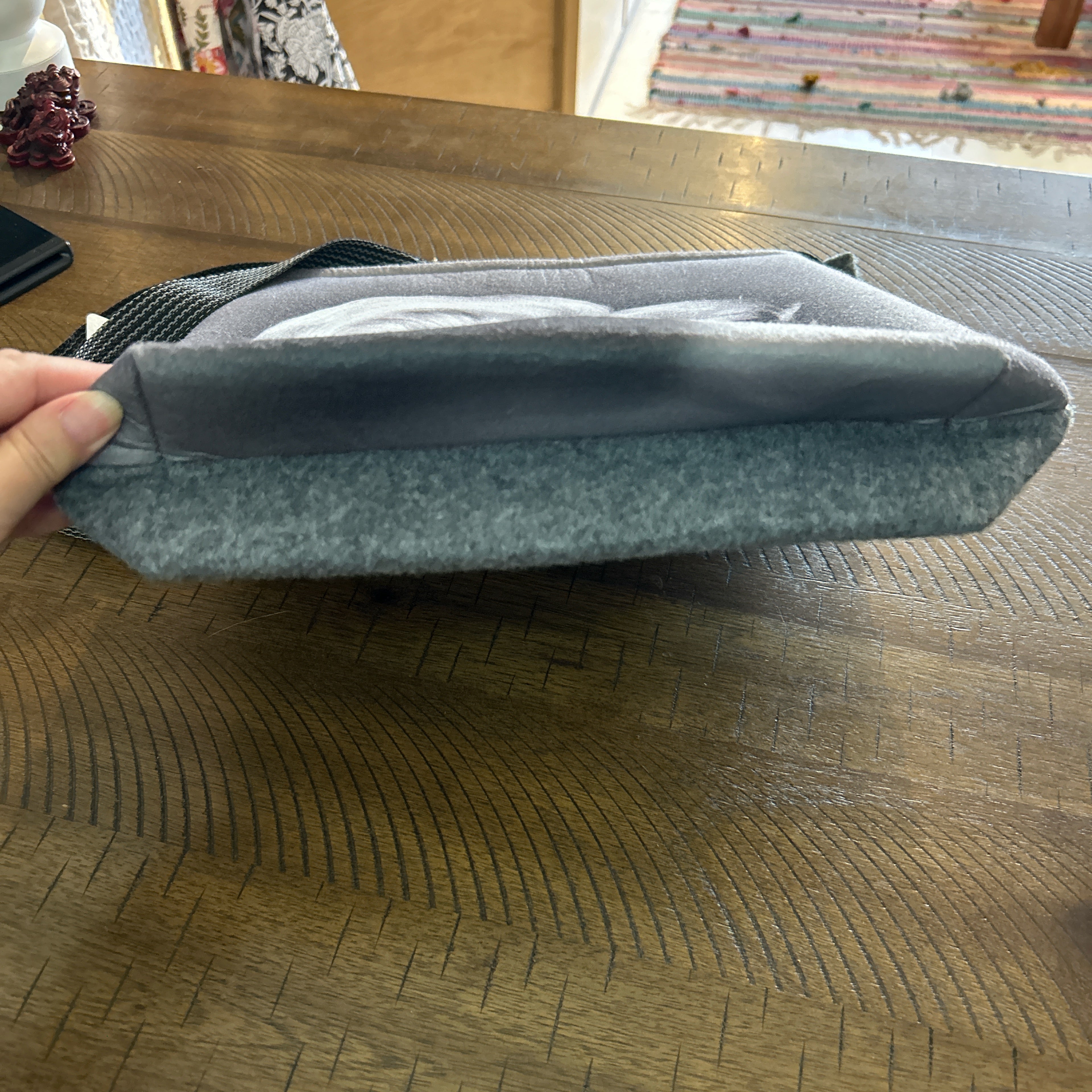 Monroe Grey Recycled Felt Shoulder Bag