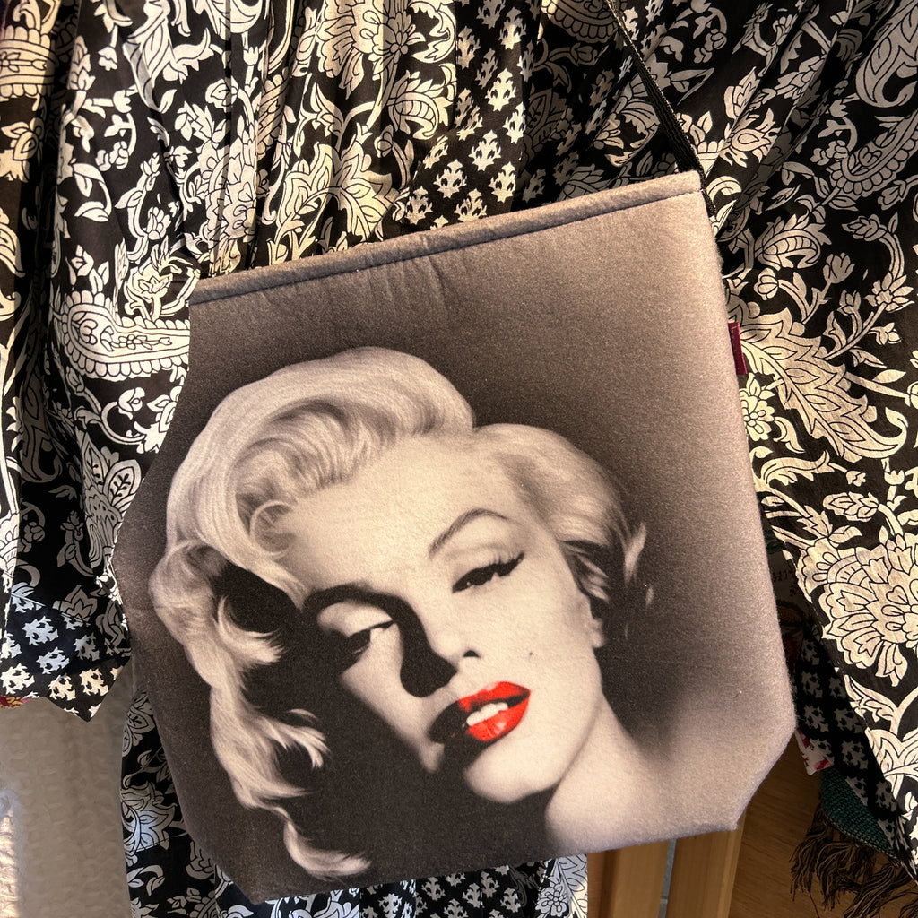 Monroe Grey Recycled Felt Shoulder Bag